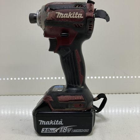 ЗЗ MAKITA マキタ 18v インパクトドライバ バッテリーx1 充電器 ケース付 TD171D レッド