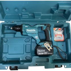 ЗЗ MAKITA マキタ 18v 充電式スクリュードライバ バッテリーx1 ケース付 FS454D ブルー Cランク