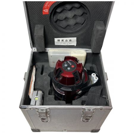 ЗЗ TAJIMA タジマ 赤色レーザー レーザー墨出し器 受光器 充電器 単三充電池x4 ケース付 ZEROS-KJC レッド