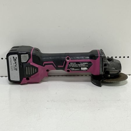 ЗЗ HITACHI 日立 14.4V 100mm ディスクグラインダー バッテリー×1 G14DBVL ピンク×ブラック