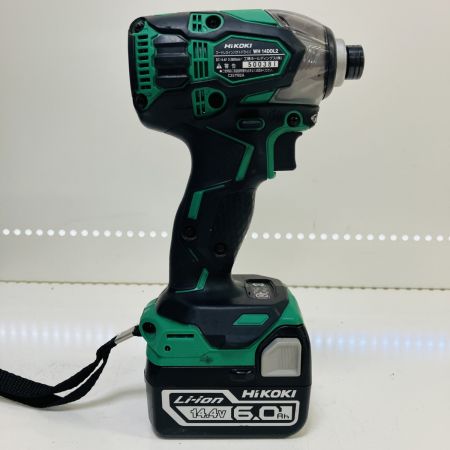 ЗЗ HiKOKI ハイコーキ 14.4v インパクトドライバ バッテリーx2 充電器 ケース付 WH14DDL2 グリーン