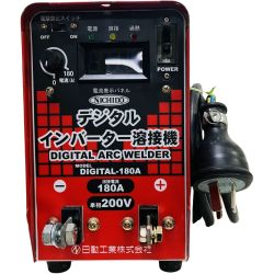 ЗЗ NICHIDO 単相200V インバーター溶接機 本体のみ DIGITAL-180A レッド Cランク