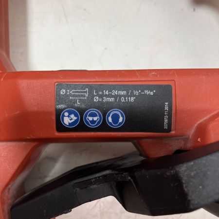 ЗЗ Hilti ヒルティ 21.6v 充電式コンクリート鋲打機 バッテリーx2 充電器 ケース付 BX3 オレンジ