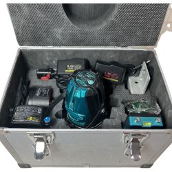 ЗЗ 山真 8.4v グリーンレーザー レーザー墨出し器 受光器 バッテリーx１ ACアダプタ ケース付 LDR-6 グリーン Cランク