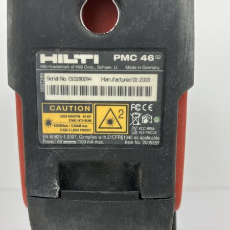 ЗЗ Hilti ヒルティ 単三電池4本 赤色レーザー レーザー墨出し器 コンビレーザー 本体のみ PMC46 レッド