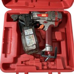 ЗЗ MAX マックス 65mm 高圧 スーパーネイラ エア釘打機 ケース付　(2) HN-65Z1 レッド Cランク