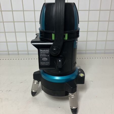 ЗЗ MAKITA マキタ 自動追尾 グリーンレーザー レーザー墨出し器 バッテリーx1 充電器 受光器 三脚 他付 SK507GD ブルー