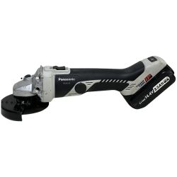 ЗЗ Panasonic パナソニック 14.4V 充電式ディスクグラインダー バッテリー×1 ピンレンチ ハンドル付 EZ4640 ホワイト×ブラック Cランク