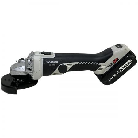 ЗЗ Panasonic パナソニック 14.4V 充電式ディスクグラインダー バッテリー×1 ピンレンチ ハンドル付 EZ4640 ホワイト×ブラック