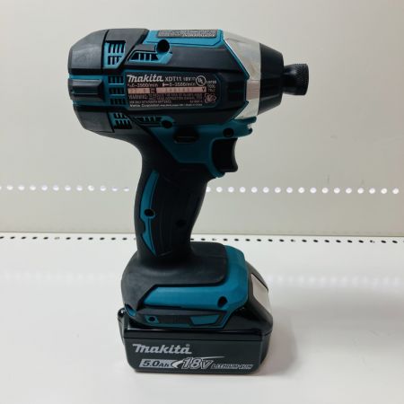 ЗЗ MAKITA マキタ 米国規格 18v インパクトドライバ バッテリー1個・ビット付 XDT11 ブルー