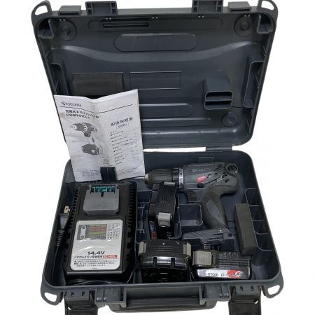 ЗЗ KYOCERA キョウセラ 14.4V ドライバドリル バッテリー×3 充電器 ケース付 DDM1410 ブラック