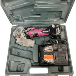 ЗЗ HITACHI 日立 14.4V ナイフカッター バッテリー×1 充電器 ケース付 CK14DSL ピンク Cランク