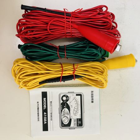 ЗЗ KYORITSU アナログ接地抵抗計 ケース付 4102A ブラック