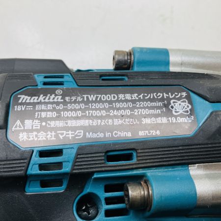 ЗЗ MAKITA マキタ 18V 12.7ｍｍ インパクトレンチ 本体のみ TW700D ブルー