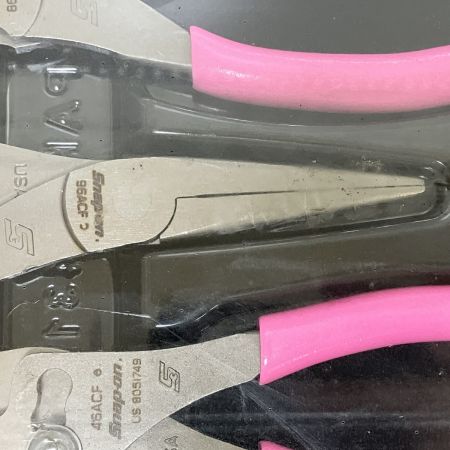 ЗЗ Snap-on スナップオン ツールセット 3本 トレー付 PL306ACFP PAKPD871 ピンク