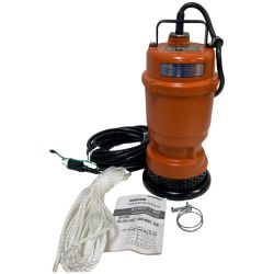 ЗЗ 寺田ポンプ 100v 口径40mm 水中ポンプ 取説付 SG-250 オレンジ Sランク