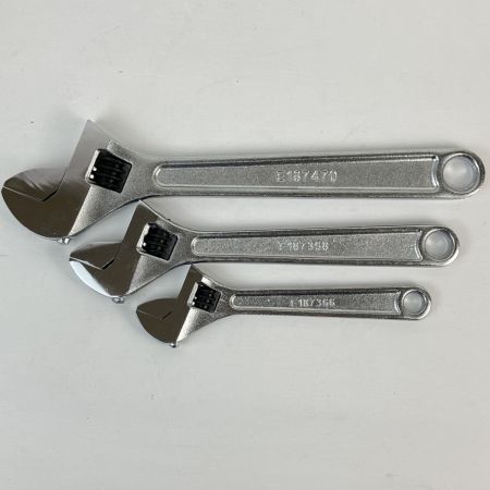 ЗЗ EXPERT モンキーレンチ 3個セット ケース付 ETR30109 E187470 E187368 E187366 ブルー