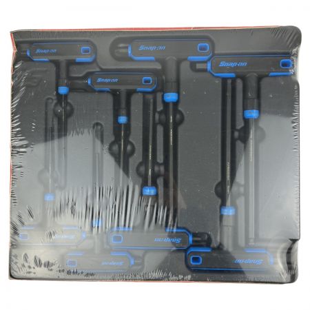 ЗЗ Snap-on スナップオン 6角 T型レンチ 8本セット ケース付 AWBSGM800A ブラック×ブルー