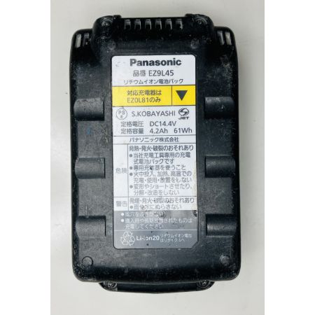 ЗЗ Panasonic パナソニック 14.4/18V ドライバドリル 充電器 バッテリー×1 ケース付 EZ79A3 ブラック
