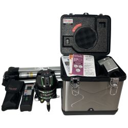 ЗЗ TAJIMA タジマ グリーンレーザー レーザー墨出し器 受光器 三脚 ケース付 ZEROG2-KY ブラック×グリーン Aランク