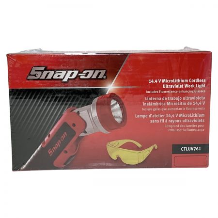 ЗЗ Snap-on スナップオン 14.4V UVワークライト 保護メガネ 箱付 CTLUV761 レッド