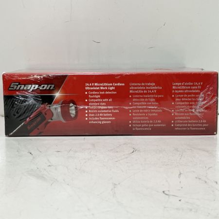 ЗЗ Snap-on スナップオン 14.4V UVワークライト 保護メガネ 箱付 CTLUV761 レッド