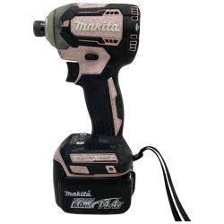ЗЗ MAKITA マキタ 14.4V インパクトドライバ バッテリー×1 TD160 ピンク×ブラック Cランク