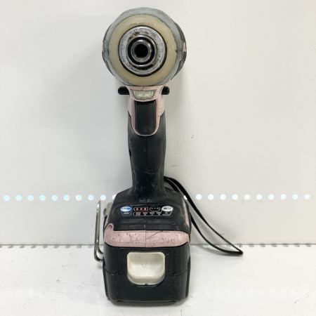 ЗЗ MAKITA マキタ 14.4V インパクトドライバ バッテリー×1 TD160 ピンク×ブラック