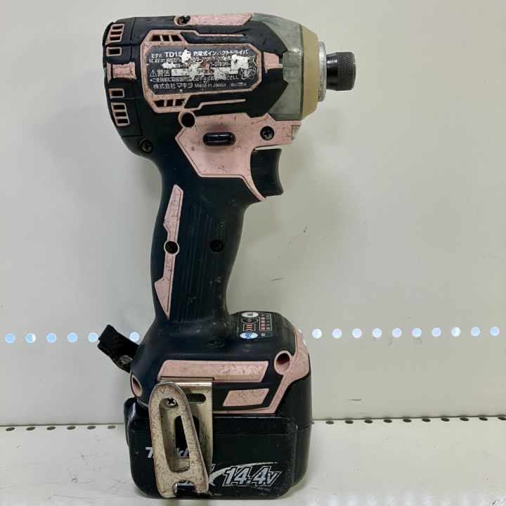 ЗЗ MAKITA マキタ 14.4V インパクトドライバ バッテリー×1 TD160 ピンク×ブラック｜中古｜なんでもリサイクルビッグバン