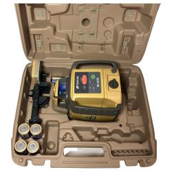 ЗЗ TOPCON 赤色レーザー ローティングレーザー 受光器・ケース付　※校正歴不明 RL-H4C イエロー Cランク