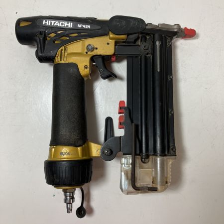 ЗЗ HITACHI 日立 45mm 高圧 ピン釘打ち機 ケース付 NP45H カーキ×ブラック
