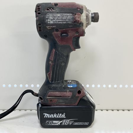 ЗЗ MAKITA マキタ 18V インパクトドライバ バッテリー×1 TD171D オーセンティックレッド｜中古｜なんでもリサイクルビッグバン