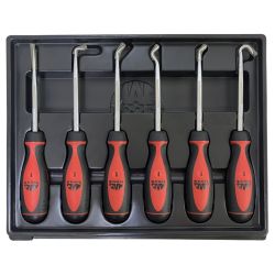 ЗЗ MAC TOOLS マック ピックツール 6本 トレー付 PS95935 レッド×ブラック Aランク