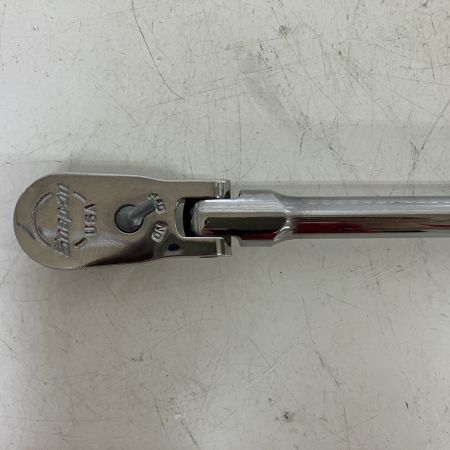 ЗЗ Snap-on スナップオン 差込角9.5mm フレックスエクストラロングラチェット FLLF80 シルバー
