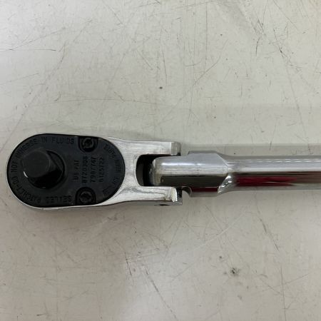 ЗЗ Snap-on スナップオン 差込角9.5mm フレックスエクストラロングラチェット FLLF80 シルバー