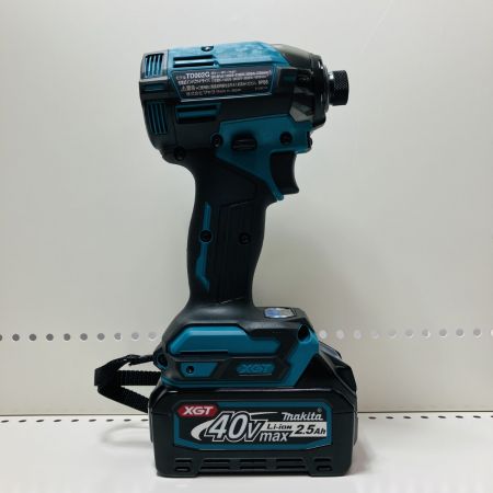 ЗЗ MAKITA マキタ 40Vmax 充電式インパクトドライバ バッテリ2個・充電器・ケース付 TD002GRDX ブルー