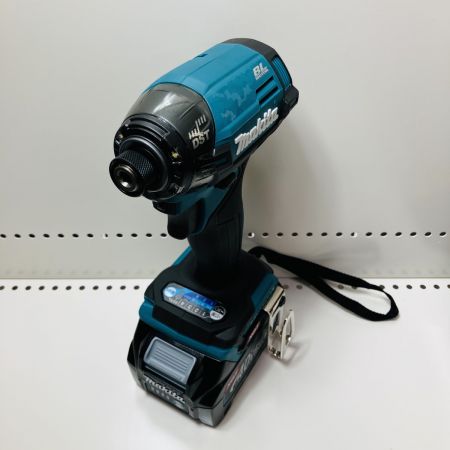 ЗЗ MAKITA マキタ 40Vmax 充電式インパクトドライバ バッテリ2個・充電器・ケース付 TD002GRDX ブルー