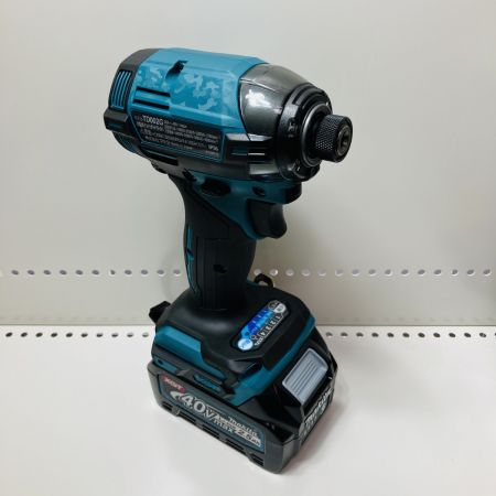 ЗЗ MAKITA マキタ 40Vmax 充電式インパクトドライバ バッテリ2個・充電器・ケース付 TD002GRDX ブルー