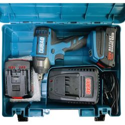 ЗЗ OUBAO 差込角12.7mm 最大280Nm 20v インパクトレンチ バッテリーx2 充電器 ケース付 OB801B ブルー Aランク