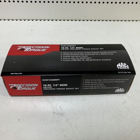 ЗЗ MAC TOOLS マック 1/2inc 10-19mm 10PC ソケットセット ホルダー 外箱付 SVM106BRPT