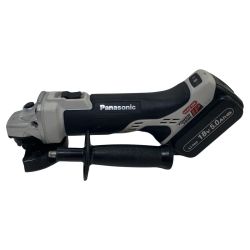 ЗЗ Panasonic パナソニック 充電式ディスクグラインダー バッテリー・ピンレンチ・ハンドル付 EZ46A1 ブラック×ホワイト Cランク