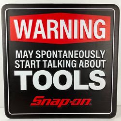 ЗЗ Snap-on スナップオン 425×425 ティンサインプレート 看板 本体のみ BWL8860TOL ブラック Sランク