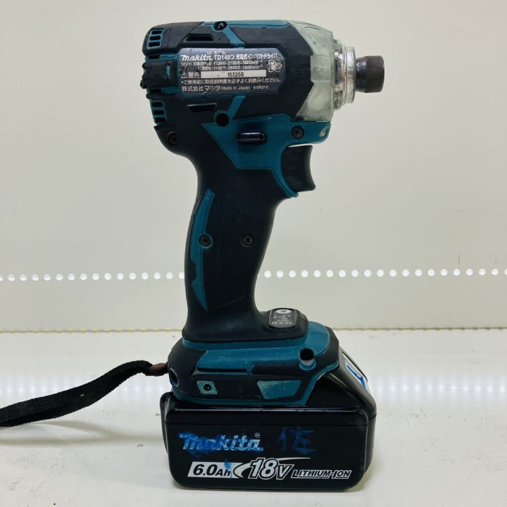 ЗЗ MAKITA マキタ 18v インパクトドライバ バッテリーx2 充電器 ケース付 TD148D ブルー｜中古｜なんでもリサイクルビッグバン