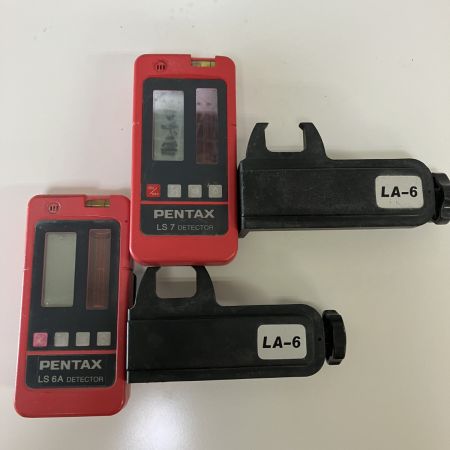 ЗЗ PENTAX ペンタックス 赤色レーザー レーザーレベル 受光器x2 三脚 ケース付　※校正歴不明 PLP-60A レッド