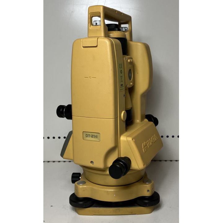 ЗЗ TOPCON 単三電池3本 デジタルセオドライト 取説・ケース付 ※校正歴不明 DT-214 イエロー｜中古｜なんでもリサイクルビッグバン