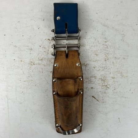 ЗЗ KNICKS 親子2段ペンチホルダー SUS補強 チェーン金具 ベルトループ付 SKN-201PLDX キャメル×ブルー