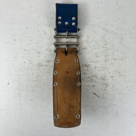 ЗЗ KNICKS 親子2段ペンチホルダー SUS補強 チェーン金具 ベルトループ付 SKN-201PLDX キャメル×ブルー