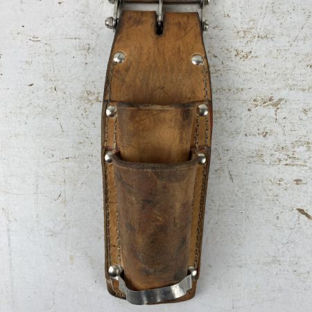 ЗЗ KNICKS 親子2段ペンチホルダー SUS補強 チェーン金具 ベルトループ付 SKN-201PLDX キャメル×ブルー