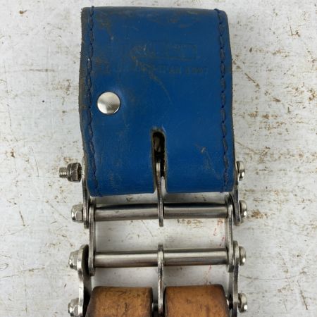 ЗЗ KNICKS 親子2段ペンチホルダー SUS補強 チェーン金具 ベルトループ付 SKN-201PLDX キャメル×ブルー