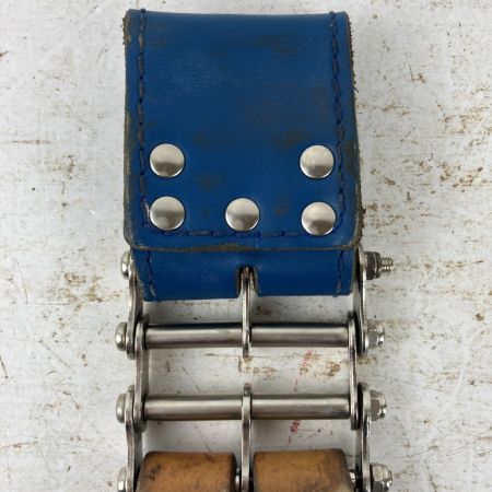 ЗЗ KNICKS 親子2段ペンチホルダー SUS補強 チェーン金具 ベルトループ付 SKN-201PLDX キャメル×ブルー